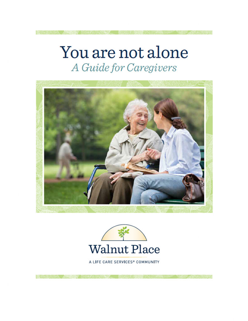 Thumbnail of pdf resource- You are not alone: a guide for caregivers